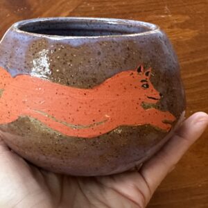 Fox Chasing The Moon Bowl