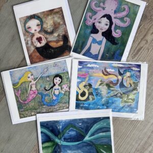 Mermaids Pack of 5 Greeting Cards